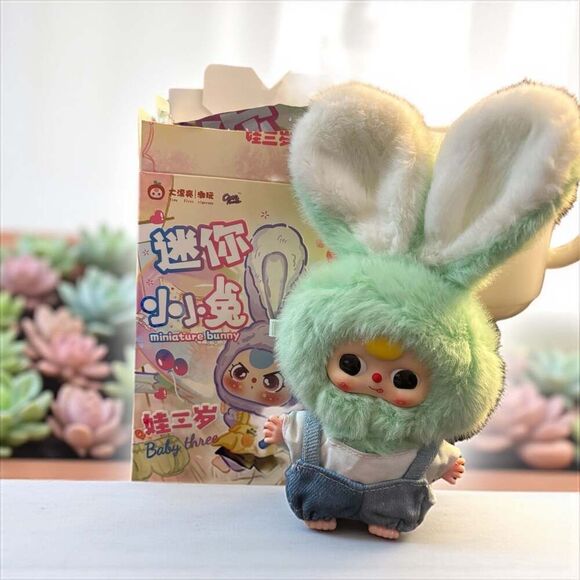 Baby Three Macaron Cute Bunny Vinyl Plush Blind Box - Mint - Picture 1 of 6